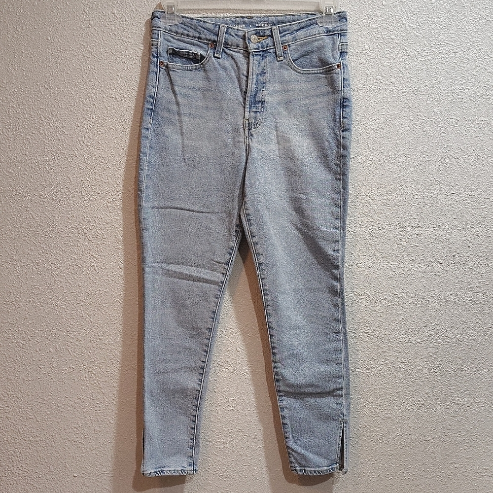 Old Navy Women's Light Blue High Rise,  O.G. Straight,  Size 6 Regular - Picture 3 of 11
